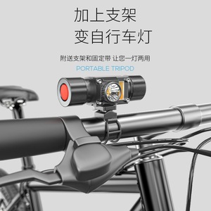 Linterna frontal recargable Smiling Shark Bi-light LED tipo C para ciclismo, senderismo y camping - Product Image 4