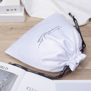 Özel Logo ile saten çanta, yumuşak saten toz torbası, yumuşak saten çanta toptan - Product Image 4