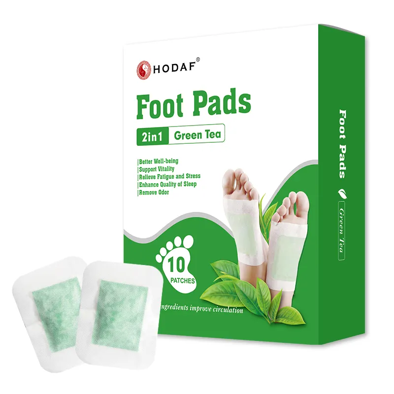 Cuscinetti detergenti naturali per la cura dei piedi 2 In 1 patch per i piedi Detox Body Foot Pad