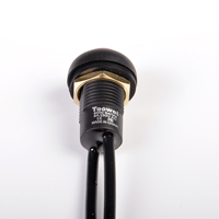 TOOWEI 12mm bouton blanc bouton poussoir momentané verrouillant sur off CE ROHS IP67 interrupteurs à bouton-poussoir avec fils