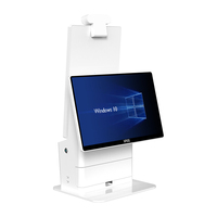 Kiosque de paiement automatique en libre-service pour ordinateur de bureau 15,6''/18,5''/215'' pour la commande de restauration rapide en restaurant, avec système d'exploitation Windows/Android, processeur I3/i5