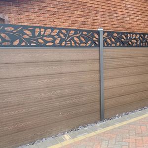 Venta al por mayor de fábrica: Postes de aluminio de alta calidad resistentes a la intemperie y cercas de WPC con enrejado de WPC - Product Image 5