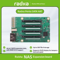 Carte d'extension Radxa Penta SATA avec interface PCIe pour Raspberry Pi ROCK 5A Mini NAS