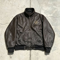 Veste en cuir pour homme, style universitaire, avec logo brodé en chenille personnalisé, motif lettres vintage, fermeture éclair, en similicuir, pour l'hiver