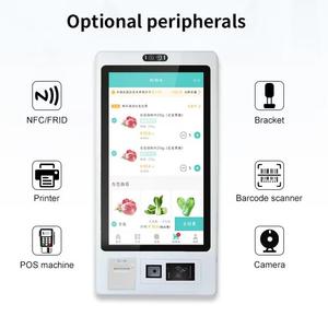 21.5/27 inç Self servis sipariş ödeme yazarkasa Kiosk makine dokunmatik ekranı SDK etkin kapasitif dokunmatik Metal kasa duvar - Product Image 2