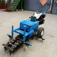 Mini-trancheuse à chaîne SHARE pour la pose de câbles, avec moteur et pompe, pour usage agricole, haute productivité