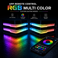 Feux de jour à LED pour Toyota Innova WRGB, clignotants dynamiques, feux de circulation diurne, lampe de pare-chocs avant avec commande par application téléphonique 12V