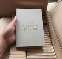 Journal de soins personnels quotidiens, journal de gratitude et de pleine conscience pour des intentions matinales et des réflexions du soir, couverture rigide en papier