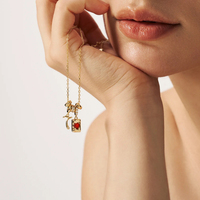 Collar Personalizado con Números Arábigos, Collar con Inicial y Piedra de Nacimiento con Diamante, Regalo de Boda para Mujer o Día de la Madre