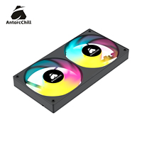 Ventilador Doble AntarcChill de 240 mm, Alto Flujo de Aire, Altas RPM, Bajo Ruido, Rodamiento Hidráulico, Refrigeración Silenciosa para Radiador