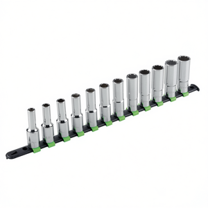 6 Point Socket <b>Set</b> 10 <b>Pc</b> Metric 4 To 13 Mm For Auto Repair Tools - Product Image 2