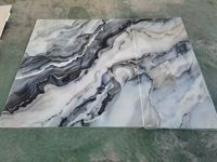 Panneaux muraux en PVC 3D effet marbre, finition brillante dorée, imperméables, pour la décoration murale de la salle de bain et de la chambre à coucher, autocollants, faciles à poser, feuille de marbre UV