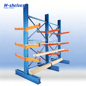 <span class=keywords><strong>Étagère</strong></span> industrielle d'entrepôt de <span class=keywords><strong>tube</strong></span> en métal de support en porte-à-faux de stockage de tuyau résistant - Product Image 1