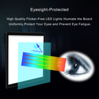 Caja de luz de pintura de diamantes de juguetes portátiles, tablero de dibujo A4 de aprendizaje, almohadilla de luz Led de rastreo con tipo C