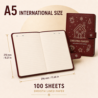 Offre Spéciale – Carnet A5 en Cuir PU Personnalisé, Reliure Cousue, Couverture Rigide, 100 Feuilles, Logo Personnalisé, Journal de Vacances, Étudiant