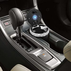 Cenicero Moderno de Plástico para Coche SAVORI, Portátil, Elegante, Sin Humo, con Soporte para Vasos, Luz LED Azul, Accesorios para Hombre y Mujer - Product Image 3