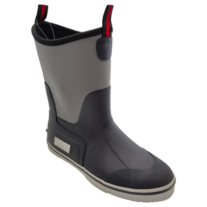 Chaussures de pont en caoutchouc noires imperméables pour hommes pour la pêche bottes de travail de chasse pour le <span class=keywords><strong>camping</strong></span> - Product Image 4