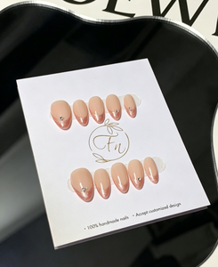 Nuevo Diseño <span class=keywords><strong>de</strong></span> <span class=keywords><strong>Uñas</strong></span> <span class=keywords><strong>Postizas</strong></span> Francesas Hechas a Mano, 10 Piezas, Multicolor, Forma Almendrada Corta, <span class=keywords><strong>Uñas</strong></span> <span class=keywords><strong>Postizas</strong></span> con <span class=keywords><strong>Pegamento</strong></span> - Product Image 3