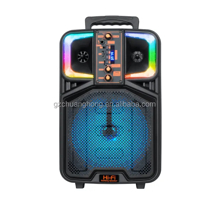 Harga Pabrik Subwoofer Karaoke Luar Ruangan Mini Speaker Bt Portabel 8 Inci Avcrown