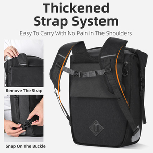 Sacoche de porte-bagages arrière simple WEST BIKING pour vélo, 29L grande capacité, pour voyage et sport en extérieur - Product Image 4