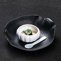 Assiette Ronde en Céramique Écologique de Haute Qualité pour la Vente en Gros – Plateau à Huîtres pour Service de Fruits de Mer, Idéal pour la Maison, l'Hôtel et les Restaurants