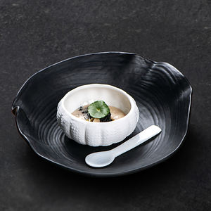 Assiette irrégulière en céramique en gros à vendre Vaisselle en céramique de haute qualité <span class=keywords><strong>Plateau</strong></span> à huîtres pour servir les fruits de mer - Product Image 3