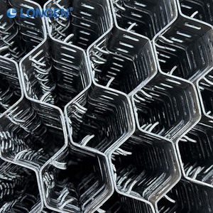 Factory Direct Heat Resistant Tortoise Shell Steel Wire Mesh Hex <strong>Metal</strong> <strong>Grid</strong> for Refractory Lining Durable Construction Large - Product Image 3