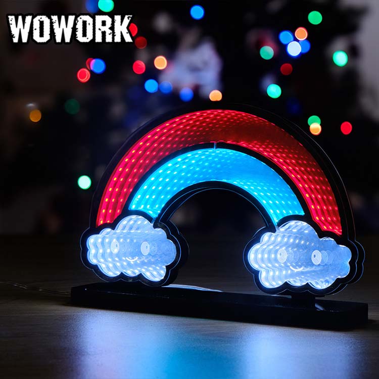WOWORKウィンドウディスプレイプロップアクリルabyss