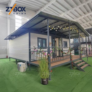 Villa Modular Prefabricada de Lujo Premium, Casa Contenedor Expandible de 20 pies con Terraza Frontal y Escalones para el Mercado de EE. UU. y Australia - Product Image 2