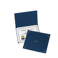 Cubierta para Certificado de Diploma de 9 1/2"*12" con Relieve en Dorado y Papel Metálico