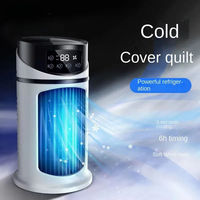 Mini Ventilateur Tour Portable de Bureau USB, Rafraîchisseur d'Air Froid à Brume d'Eau