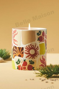 Vente en gros de pots à bougies en céramique personnalisés, motif mosaïque floral, décoration d'intérieur, petit MOQ, ODM - Product Image 4