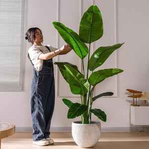 Árbol de bonsái artificial para interior moderno, maceta de plástico con certificación UV, decoración del hogar, temporada de otoño, hierba de olivo falsa, <span class=keywords><strong>flor</strong></span> de paisajismo para jardín - Product Image 4