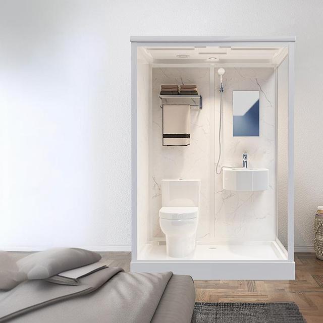 Modern Industrial & Traditional Complete Bathroom Featuring Stylish Shower Cabins