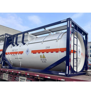 Contenedor de Cloro Líquido de Acero al Carbono de Alta Calidad Marca Huate, Tamaño de 20 Pies, Anticorrosivo para Transporte - Product Image 1