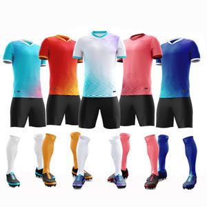 100% Polyester Stoff Fußball uniform Sublimation Transfer druck für Männer und Frauen Uniform - Product Image 1