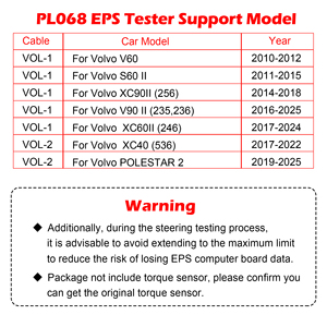 เครื่องทดสอบ WOYO PL068 EPS สำหรับมอเตอร์แร็คพวงมาลัยเพาเวอร์ไฟฟ้าของ <span class=keywords><strong>Volvo</strong></span> สำหรับการทดสอบบนแท่น - Product Image 3