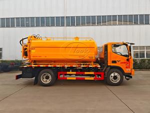 Camion de nettoyage de canalisations FOTON 10m³ avec moteur Cummins 156HP et cabine confortable pour le désagréement des fosses septiques communautaires et des petits réseaux municipaux - Product Image 2