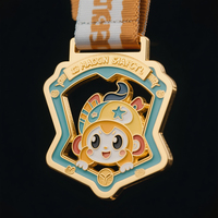 El fabricante Diseña tu propio logotipo, Medalla deportiva de maratón con premio de Metal de aleación de Zinc grabada chapada personalizada con cinta