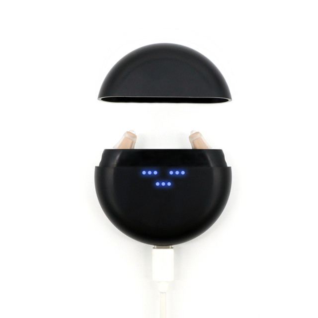 CIC Rechargeable Ear Aids OTC Digital Ear Aids for Elderly Invisible Rechargeable Ear Aids for Mild Ear Impaired