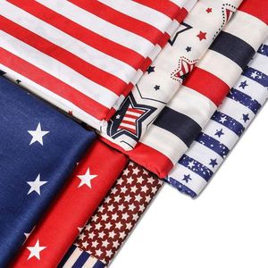 Nuevo Estilo de Tela Estampada, Paquete de 7 Telas con Diseño de Estrellas y Rayas de la Bandera Americana, para Proyectos de Costura y Artesanía, Marca Personalizada - Product Image 2
