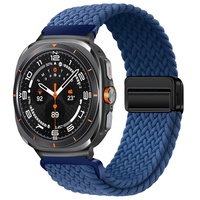 Correa de Reloj Inteligente de Moda, Tejida en Nailon con Tela Elástica Ultra Ajustable para Samsung Galaxy Watch, Cierre Magnético Resistente
