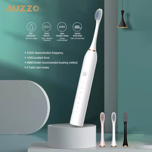 Cepillo de Dientes Eléctrico Ultrasónico Recargable por USB, Cepillo de Dientes Sónico Portátil de Viaje para Adultos, 4 Cabezales de Cepillo, 6 Modos de Funcionamiento, Suave - Product Image 4