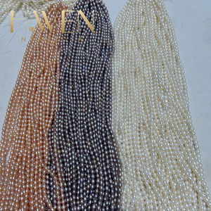 H. wen 1-4a אורז מים מתוקים באיכות גבוהה ברק <span class=keywords><strong>3</strong></span>-10 מ "מ באיכות גבוהה ברק טבעי לבן סגול ופנינים ורוד - Product Image 3