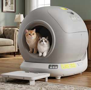 工場直販 自動猫トイレ 猫家具 ペット用品 猫用トイレ スマートペット用品 リビングルーム用 - Product Image 1