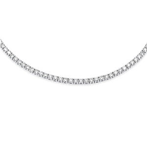 Premium 14K White Gold Tennis Chain 2.5mm Lab Grown CVD Diamond IGI Certified Hip Hop Style Jewelry Gift <b>Necklace</b> India - Product Image 3