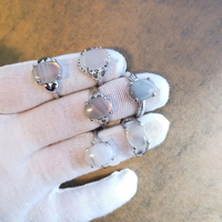 Anillos de Cristal Natural al por Mayor de Fábrica: Cuarzo Rosa, Ojo de Tigre, Aventurina, Ágata Musgosa - Sostenibles para DIY