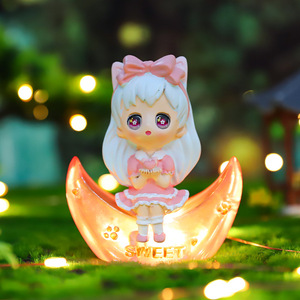 Nouvelles décorations lumineuses créatives Rising Sea, figurines de <span class=keywords><strong>lune</strong></span> tendance, poupées portables, cadeaux de décoration de bureau - Product Image 6