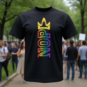 T-shirt pour femmes avec inscription « No Kings Nope Protest Sign », design rétro - Product Image 3