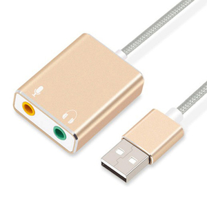 <strong>7.1</strong> Channel <strong>USB</strong> Audio Adapter <strong>External</strong> Stereo <strong>Sound</strong> <strong>Card</strong> With 3.5mm Headphone and Microphone Jack for PC,Laptops,Desktops,PS4 - Product Image 1